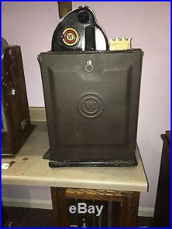 25 Cent Watling Rol-A-Top Antique Slot Machine with RARE Skill Stop Feature