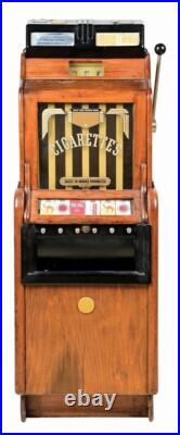 25¢ O. D. Jennings Ciga-rola Floor Model Slot Machine