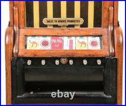 25¢ O. D. Jennings Ciga-rola Floor Model Slot Machine