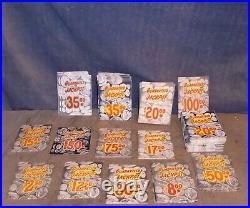 300+ antique slot machine guaranteed jackpot cards in various denominations