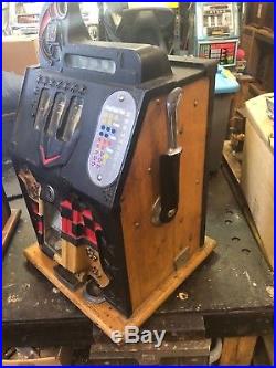 5 Cent Mills Hand Load Castle Front Slot Machine Rare Late Production