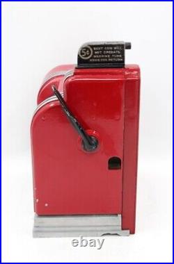 5¢ JENNINGS GRANDSTAND BASEBALL TRADE STIMULATOR Gumball machine. Rare