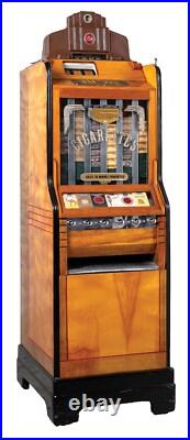 5¢ O. D. Jennings Ciga-Rola Floor Model Slot Machine