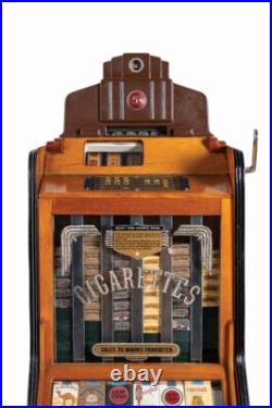 5¢ O. D. Jennings Ciga-Rola Floor Model Slot Machine