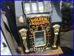 A 25 cent Gold Nugget Slot Machine