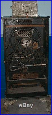 ANTIQUE 1899 MILLS 5c DEWEY SLOT MACHINE