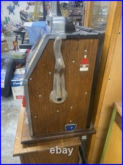 ANTIQUE 1930s MiLLS Castle Front 5 Cent Nickel Slot Machine Coin Operated Sign