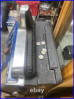 ANTIQUE 1930s MiLLS Castle Front 5 Cent Nickel Slot Machine Coin Operated Sign