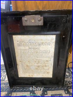 ANTIQUE 1930s MiLLS Castle Front 5 Cent Nickel Slot Machine Coin Operated Sign