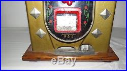 Antique Mills -10 Cent Casino Slot Machine Nice Cherry Diamond Front Pattern