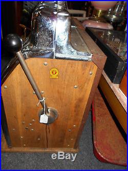Antique Original 1930-40 Jennings Standard Chief 25 Cent Slot Machine
