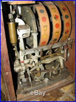ANTIQUE Pace Bantam 5 CENT COIN SLOT MACHINE Partially Working NEEDS RESTO 1930s
