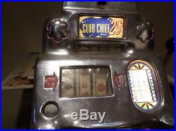 Antique Slot Machine Jennings Club Chief