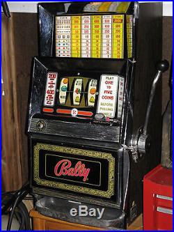 Antique Vintage Bally's Slot Machine' (clean And In Good Shape!)