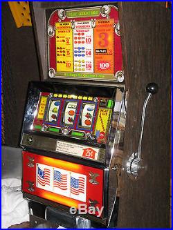 Antique Vintage Bally's Slot Machine' (clean And In Great Shape!)