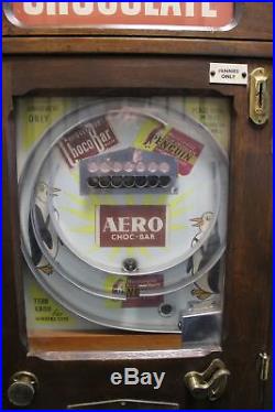 Allwin Marble Cabinet Penny Coin Operated Ball Slot Machine Macdonalds Penguin