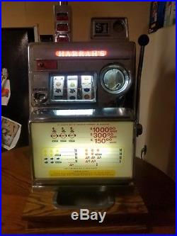 Antique $1 Harrah's Slot Machine Real Vegas Original 3 Reel Old Vintage Pace