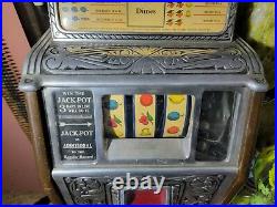 Antique 10 Cent Caille Brothers Superior Bell Slot Machine