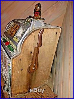 Antique 1920s Mills Slot Machine With Cash Box No Replacement Parts