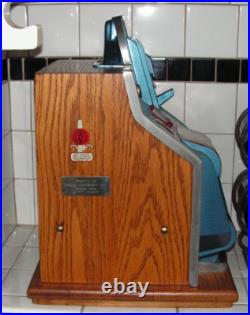 Antique 1930's 5¢ Slot Machine Mills Novelty Co. WORKS! Vintage Gambling Game