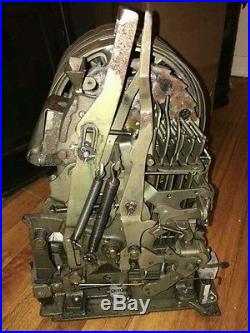 Antique 1930's Mills Jewel Bell Hi-Top 5 Cent Slot Machine With Stand Original