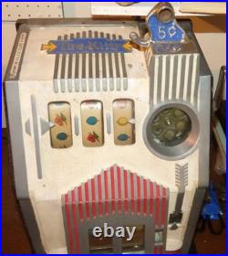 Antique 1930's Pace Manufacturing Co. Kitty 5 Cent Slot Machine