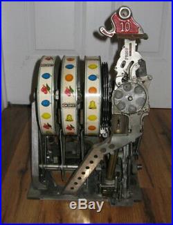 Antique 1930s 10 Cent Pace Comet Slot Machine Reel Mechanism Original Coin OP