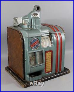Antique 1930s Groetchen, Columbia, 5-Cent, Payout Slot Machine, No Reserve