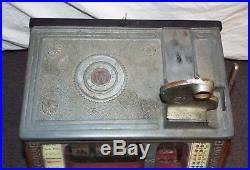 Antique 1934 WATLING WONDER BELL TWIN JACKPOT 5c Cent 3 Reel Manual SLOT MACHINE