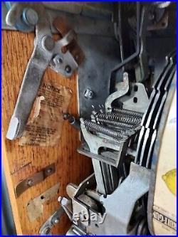 Antique 1936 MILLS CASTLE 10¢ Dime Slot Machine WORKS Keys Base One Armed BANDIT