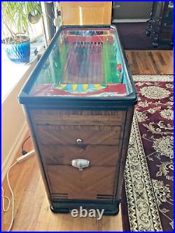 Antique 1938 Bally Rays Track 5 Cent Horse Racing Gambling Machine