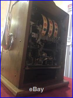 Antique 1940's BUCKLEY 25 Cent Slot Machine CrissCross Chicago USA Works