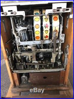 Antique 1940's Jennings Club Chief Nickel Slot Machine As Is