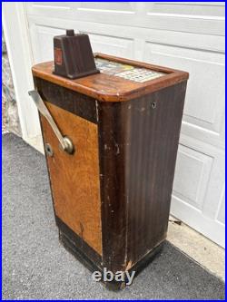 Antique 1941 O. D. Jennings Silver Moon 5 Cent Console Slot Machine Restoration