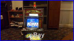 Antique 1986 Igt Players Edge 25 Cent Draw Poker Working Slot Machine