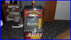 Antique 1986 Igt Players Edge 25 Cent Draw Poker Working Slot Machine