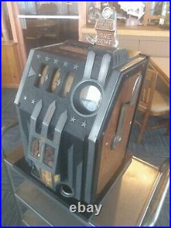Antique 30s Pace Comet Penny 1c Slot Machine