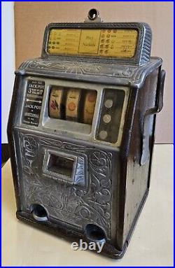 Antique 5 Cent Caille Brothers Superior Bell Slot Machine, ca. 1920 ATTIC FIND