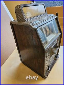 Antique 5 Cent Caille Brothers Superior Bell Slot Machine, ca. 1920 ATTIC FIND