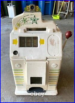 Antique 5 Cent Mechanical Slot Machine