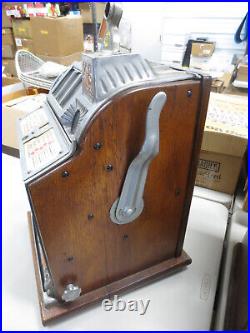 Antique 5 Cent Mills Slot Machine (Works)