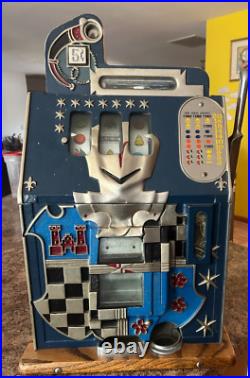 Antique 5¢ MILLS Novelty Co. Mystery Coin Op Slot Machine, circa 1930