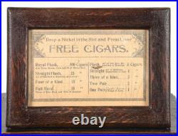 Antique 5¢ Mills Novelty Upright Perfection Cardtrade Stimulator