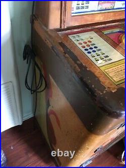 Antique 5 cent Slot Machine 1936 ballys wood used