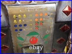 Antique 5c MILLS Slot Machine Original Survivor Recently Serviced Plays Great