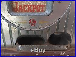 Antique Buckley 5 Cent One Armed Bandit Slot Machine