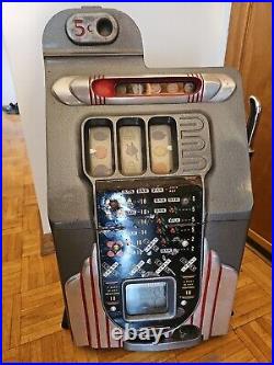 Antique Buckley 5 Cent Slot Machine 1943