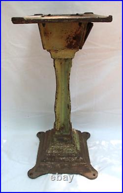 Antique Cast Iron Coin Op Machine Stand c. 1900 1910