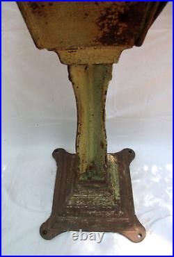 Antique Cast Iron Coin Op Machine Stand c. 1900 1910