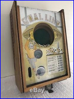 Antique Goal Line Game Exhibit Supply Arcade Coin Op Trade Simulator 1935 Repair